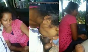 Cute Desi Girl Oral Sex Car MMS
